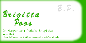 brigitta poos business card